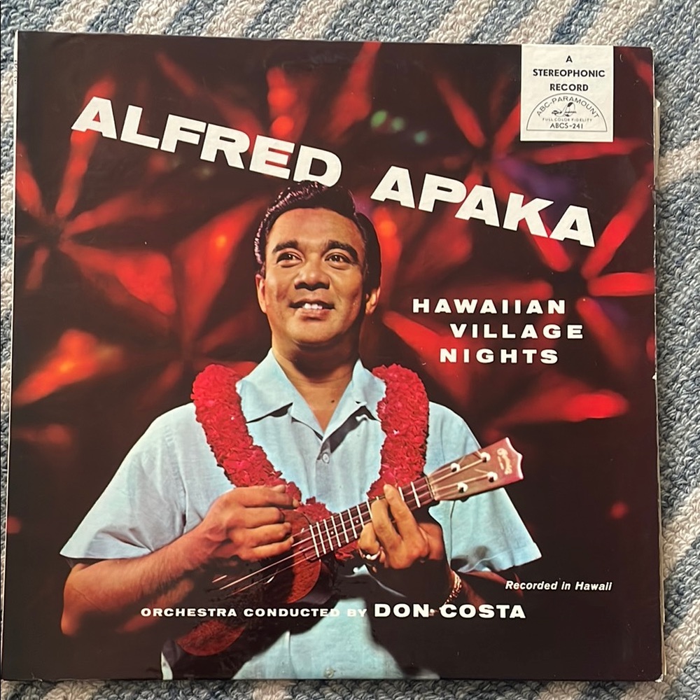 3/$30 Alfred Apaka Hawaiian Village Nights Vintage Vinyl Record